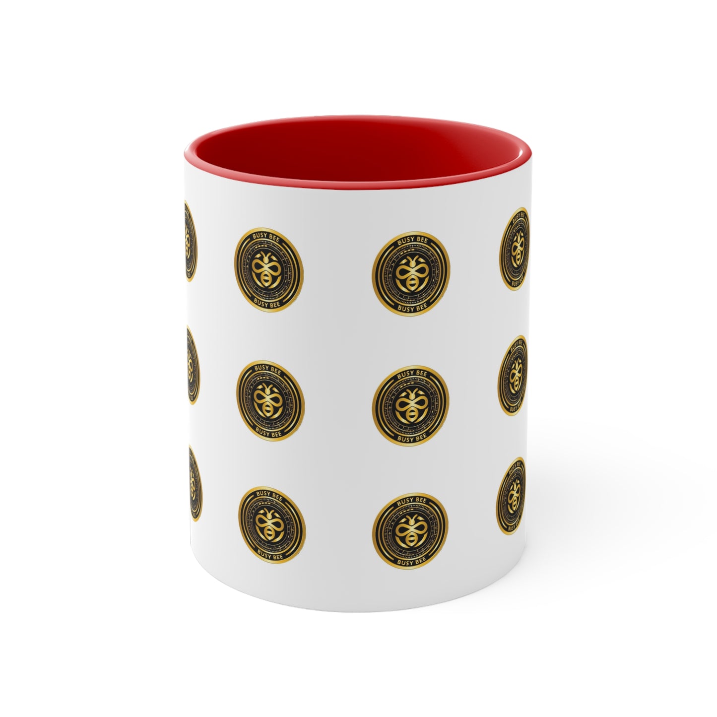 Busy Bee -Black/Gold logo Accent Coffee Mug, 11oz