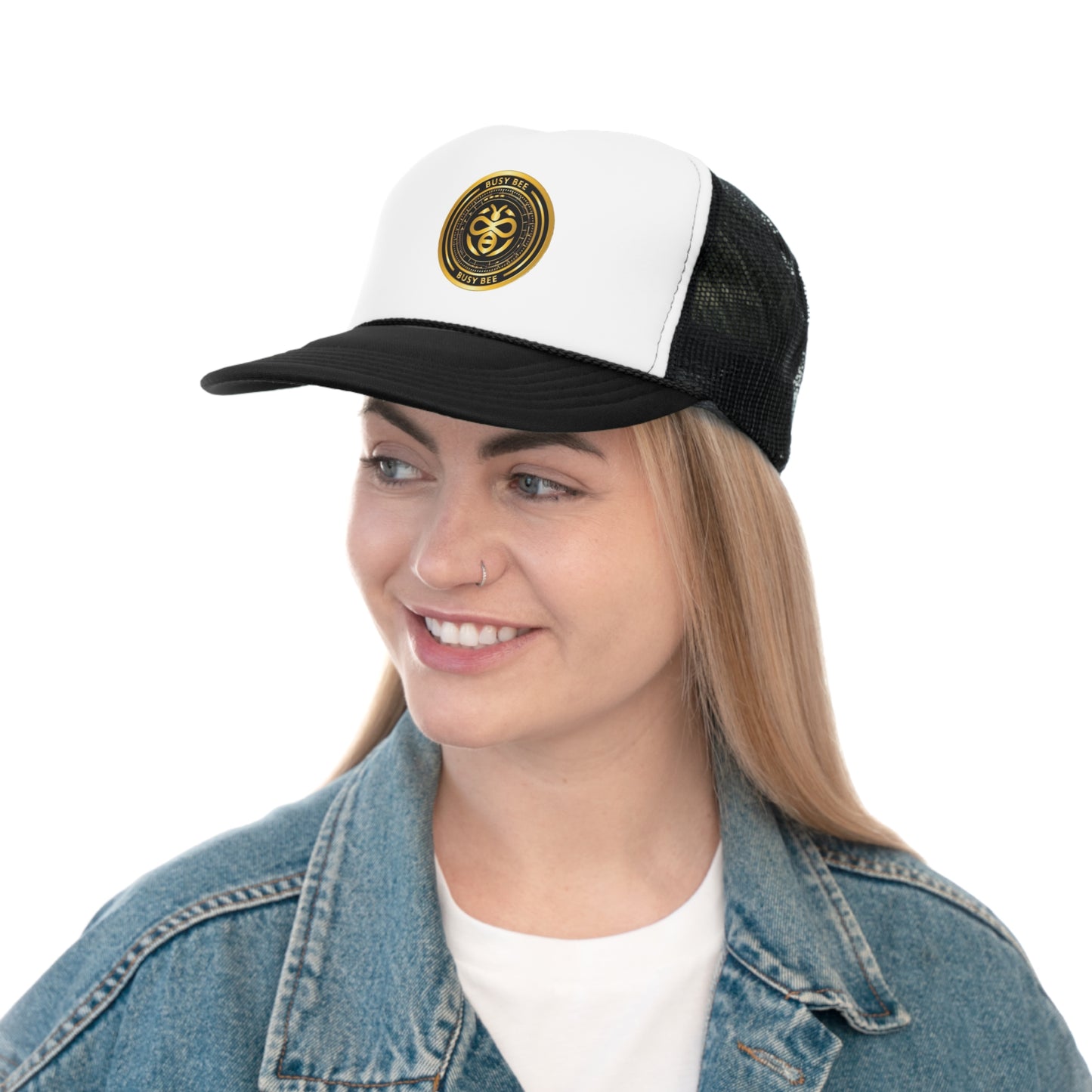 Busy Bee - Black/Gold Logo Trucker Caps