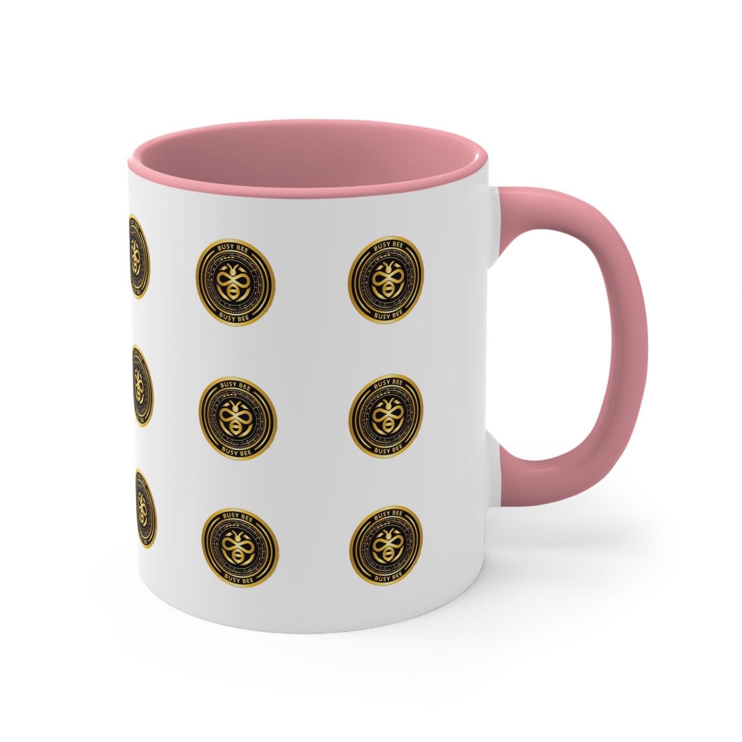 Busy Bee -Black/Gold logo Accent Coffee Mug, 11oz
