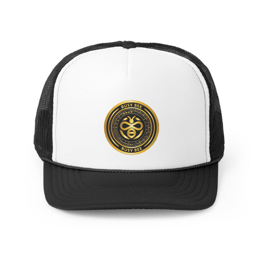 Busy Bee - Black/Gold Logo Trucker Caps