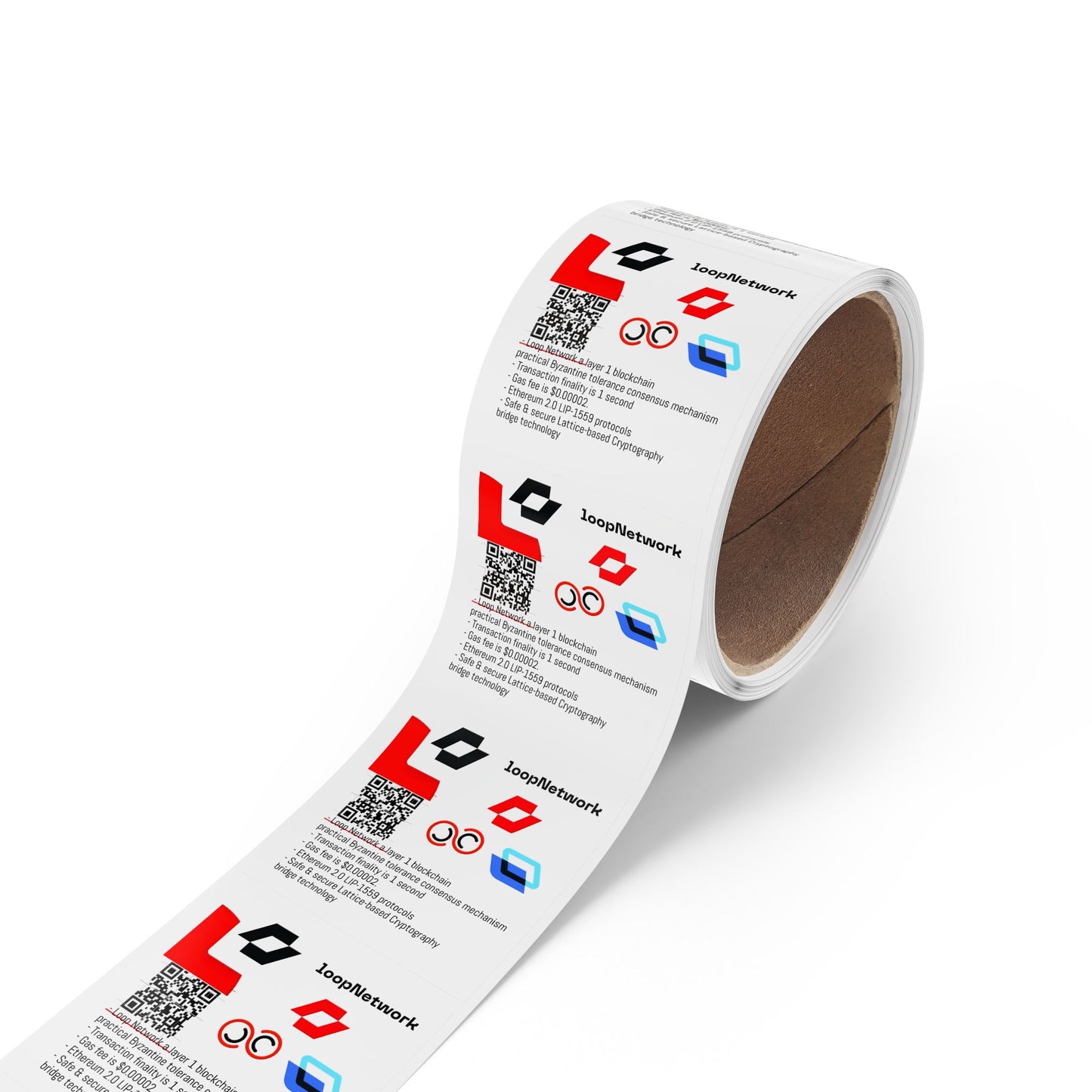 Square Sticker Label Rolls
