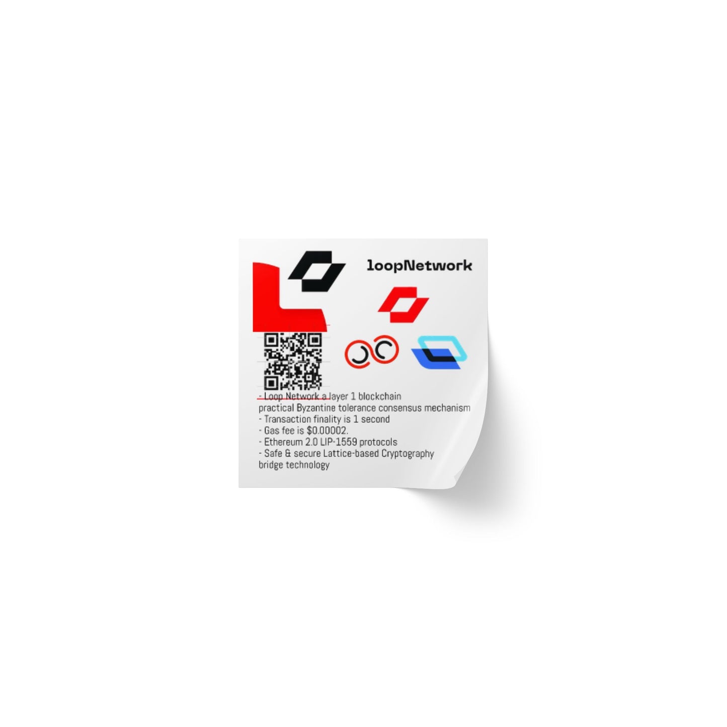 Square Sticker Label Rolls