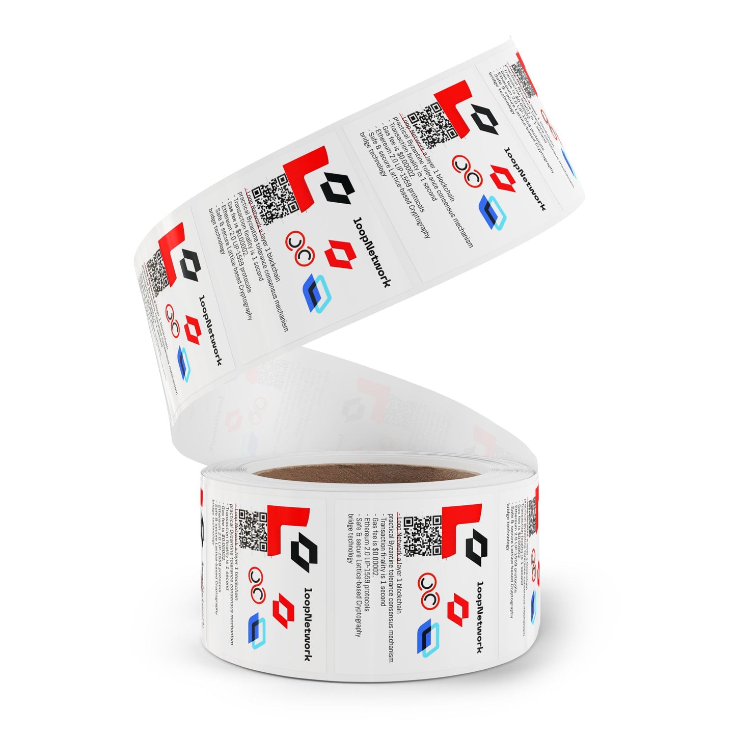 Square Sticker Label Rolls