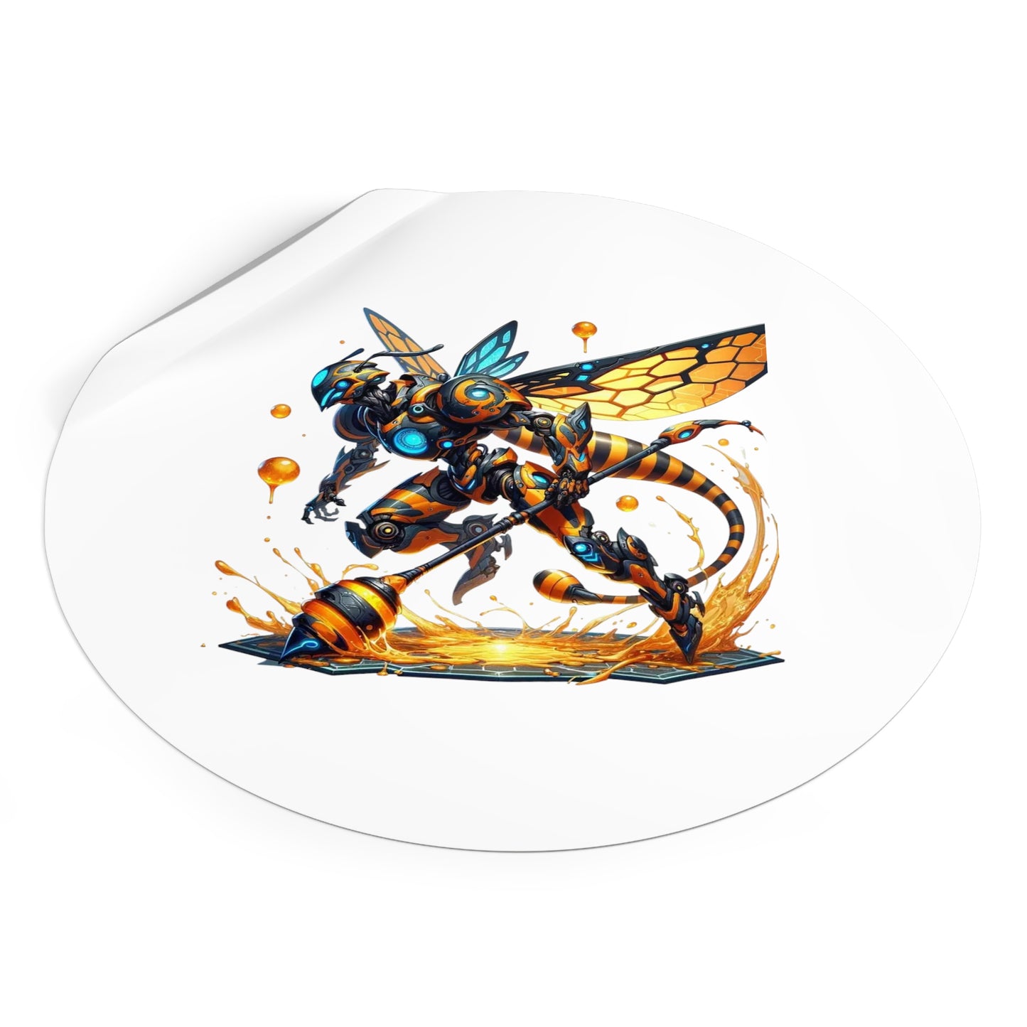 Busy Bee - Round Vinyl Stickers