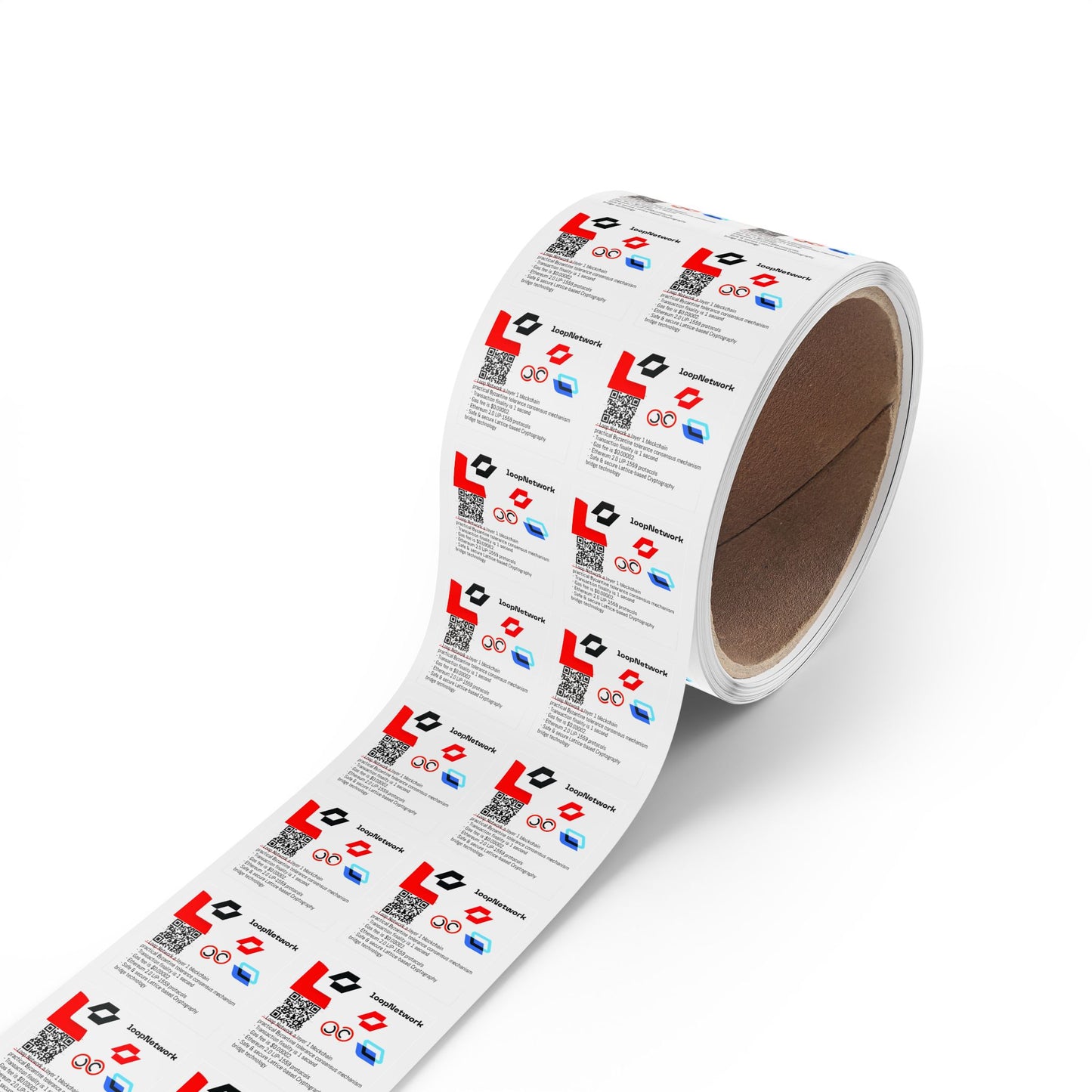 Square Sticker Label Rolls