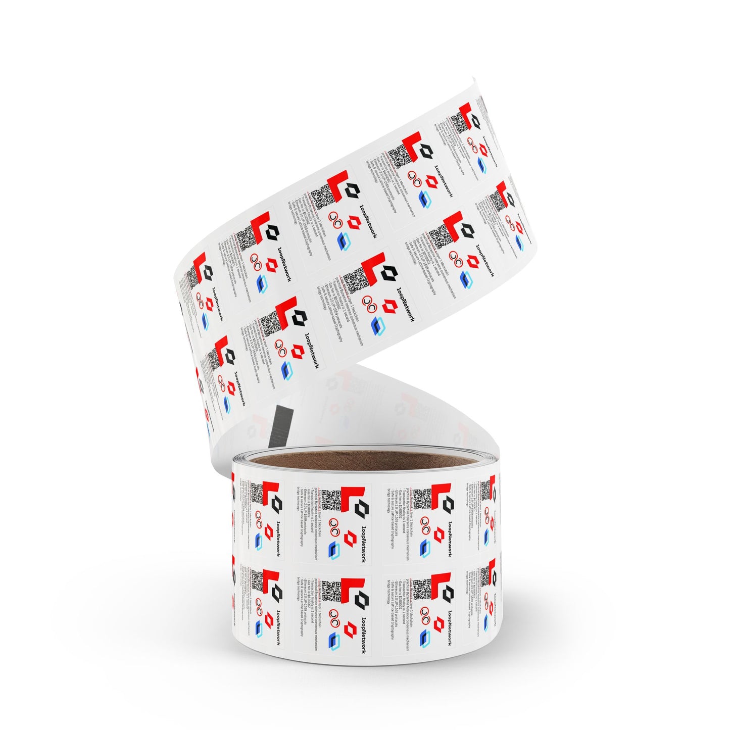 Square Sticker Label Rolls