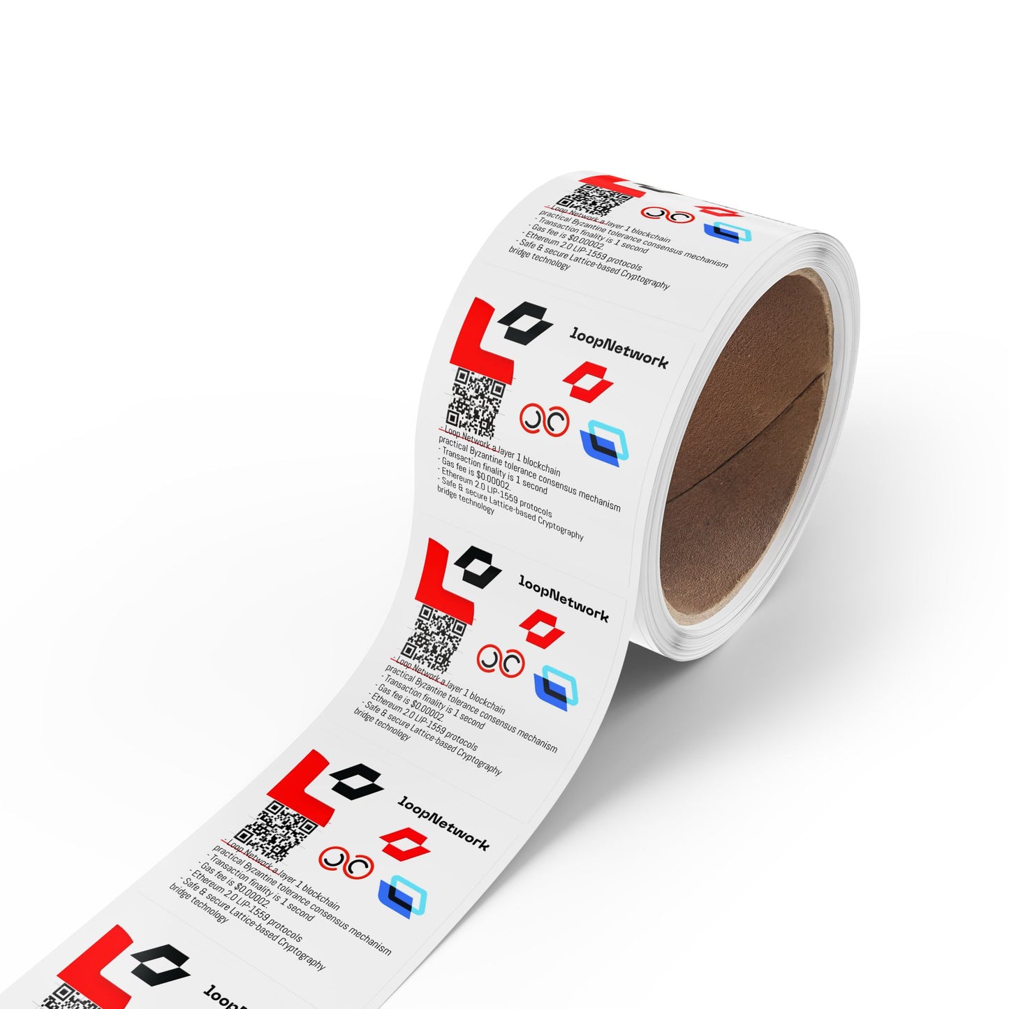 Square Sticker Label Rolls