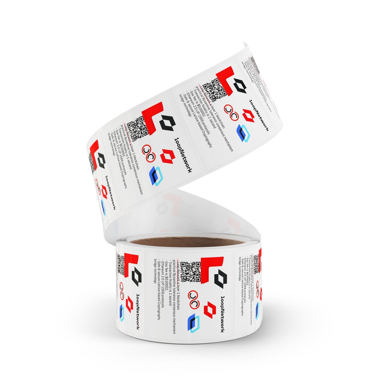Square Sticker Label Rolls
