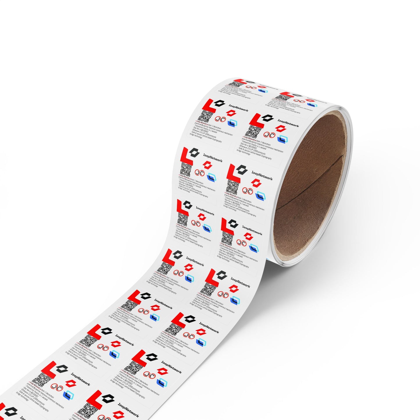 Square Sticker Label Rolls