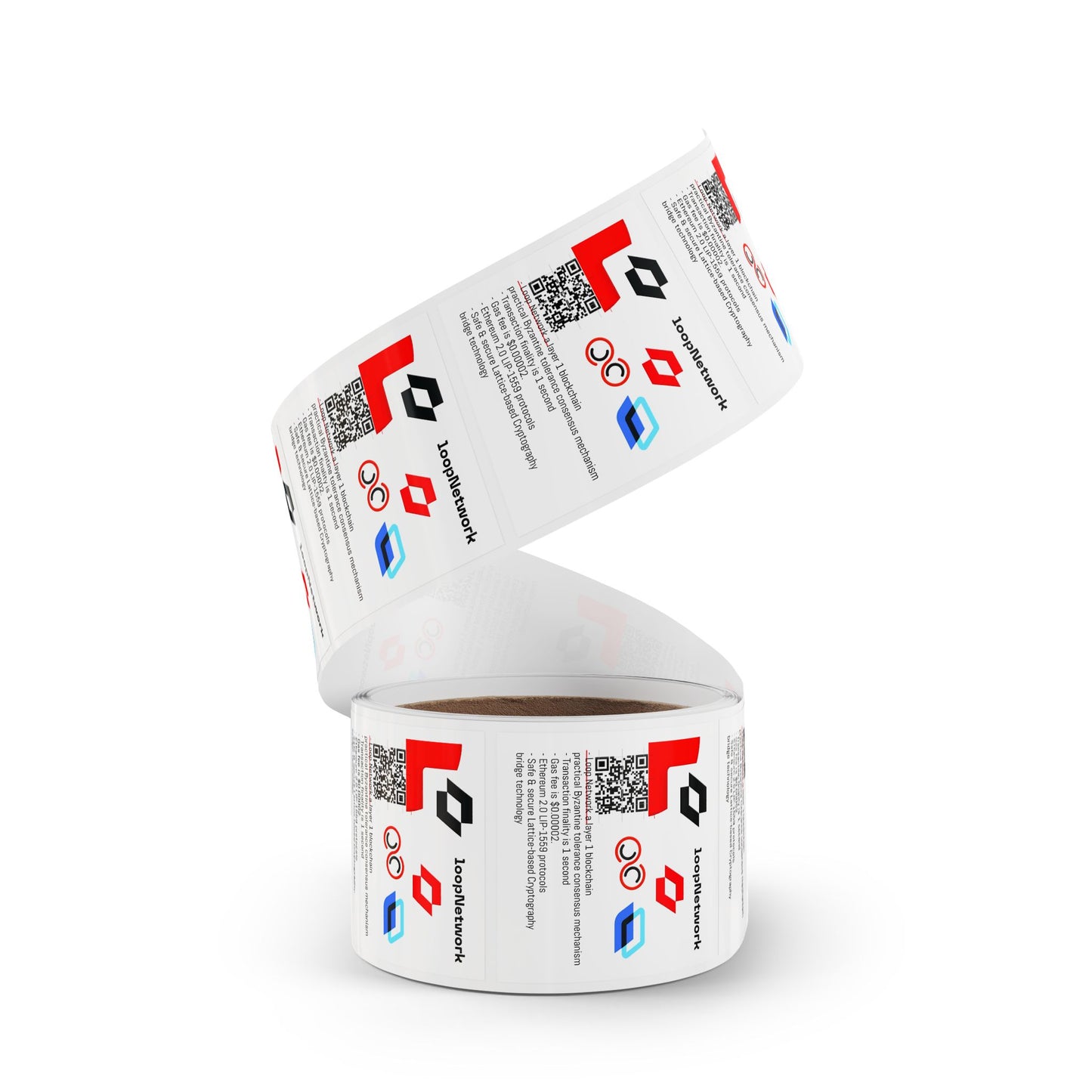 Square Sticker Label Rolls