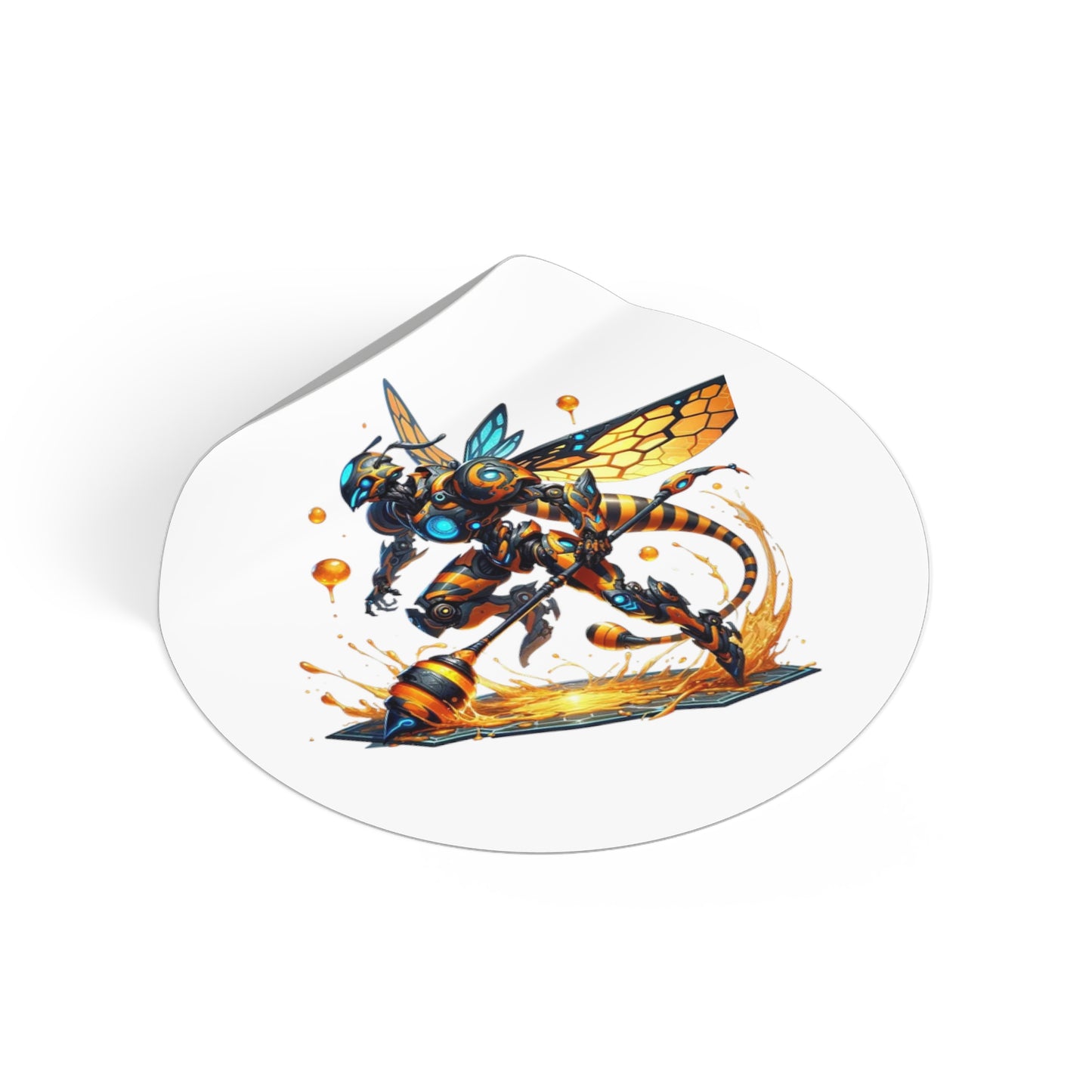 Busy Bee - Round Vinyl Stickers