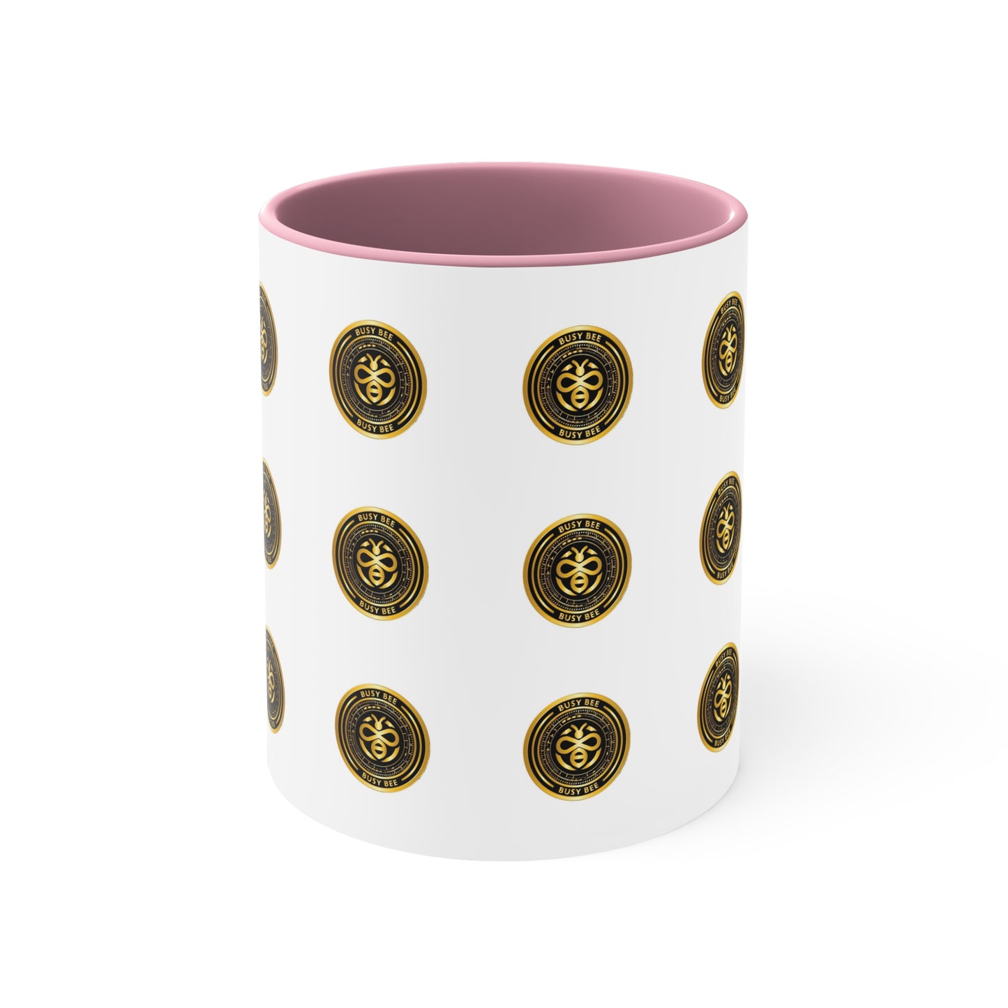 Busy Bee -Black/Gold logo Accent Coffee Mug, 11oz