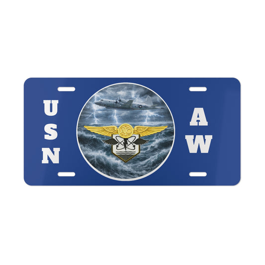 Navy Aircrew Wings Vanity Plate – AntiSubmarine Warefare Operator  License Plate