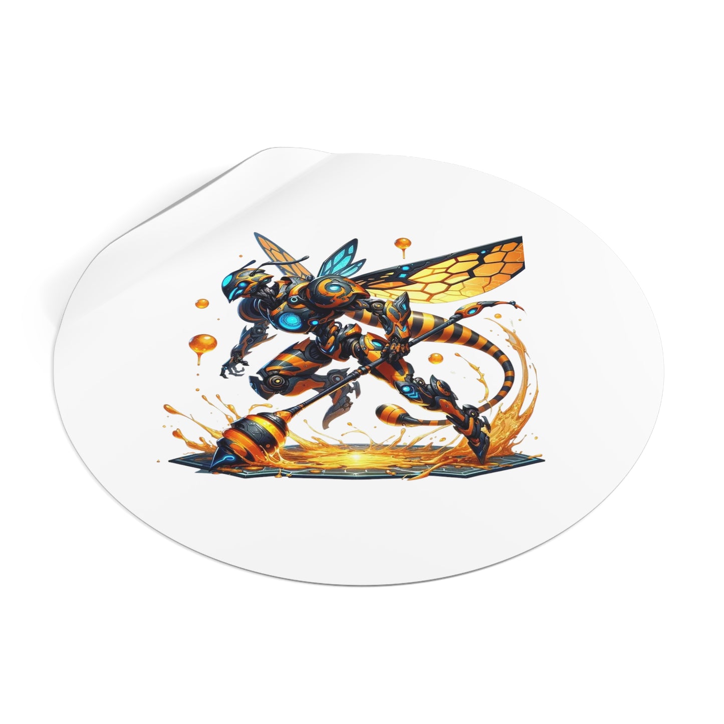 Busy Bee - Round Vinyl Stickers