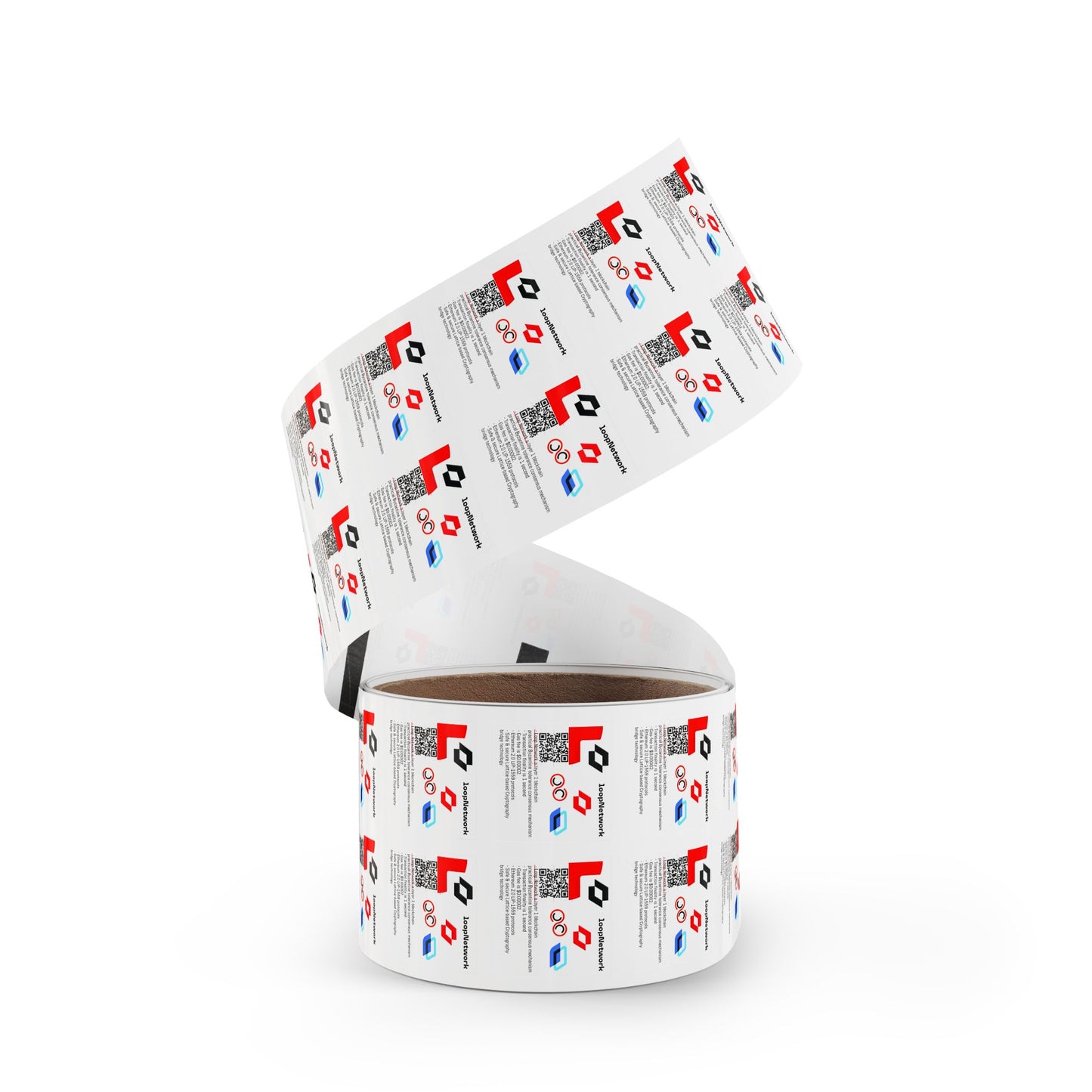 Square Sticker Label Rolls