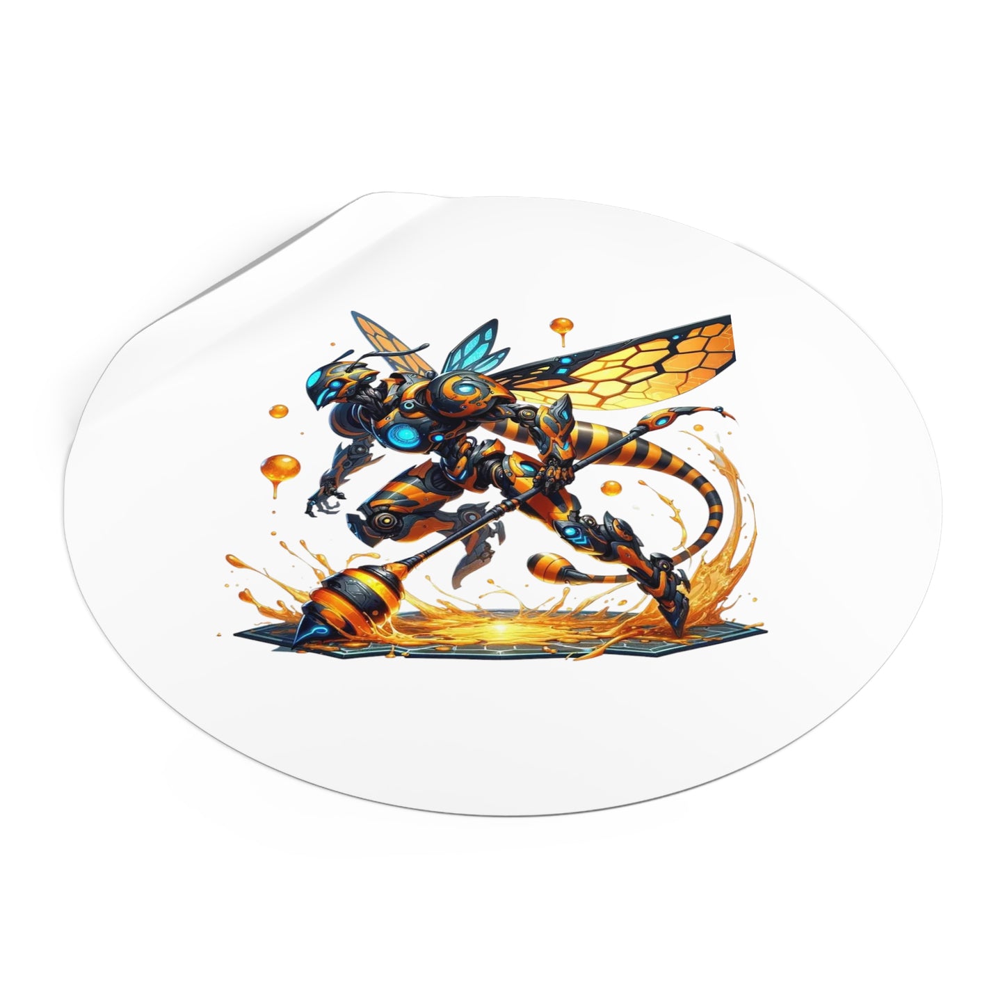 Busy Bee - Round Vinyl Stickers