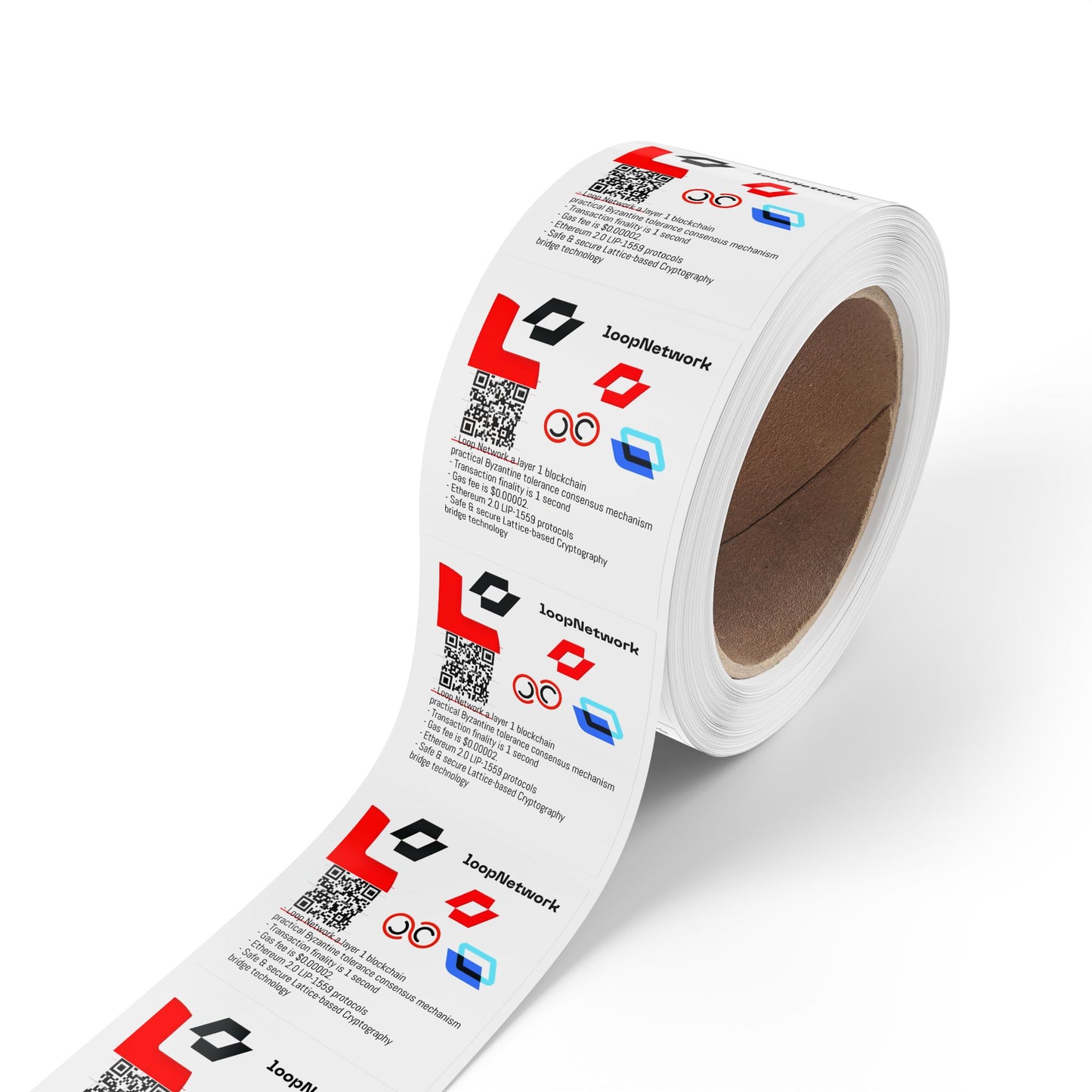 Square Sticker Label Rolls