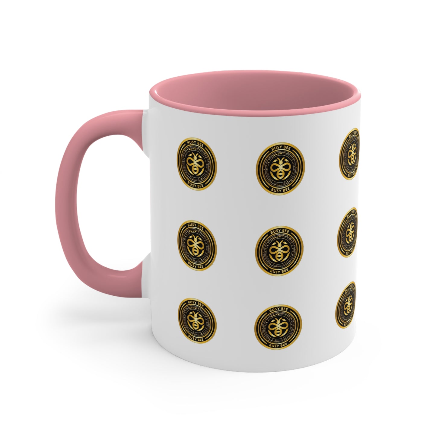 Busy Bee -Black/Gold logo Accent Coffee Mug, 11oz